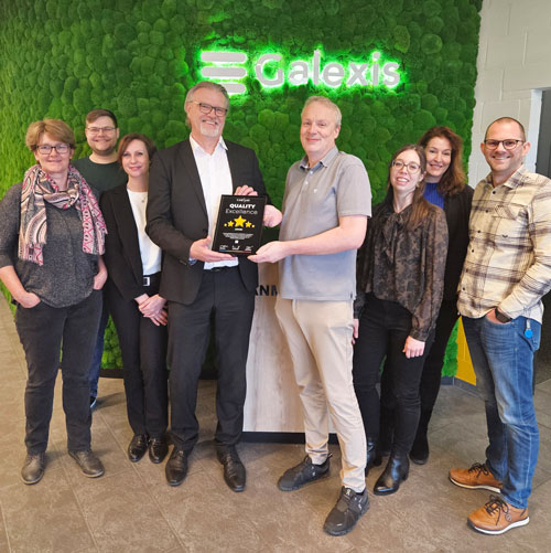 Gabriela Blaser (CSV Managerin, Galexis), Karsten Amrein (Application Manager, Galenica), Janine Lietz (CAQ AG), Harald Dimmler (CAQ AG), Michael Schnider (Galexis AG), Manuela Flepp (Process Manager, Galexis), Sibylle Schuler (Training manager, Galexis), Astrit Sopa (Application Manager, Galenica)