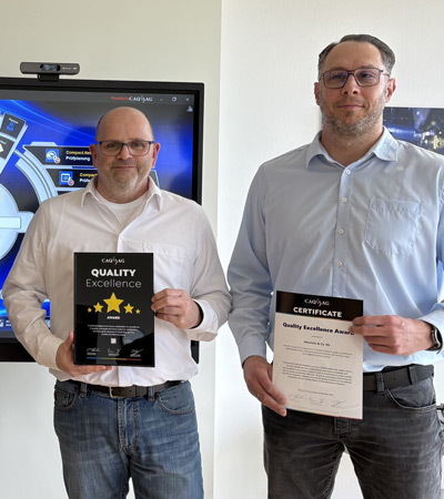 Volker Steffen and Rouven Neurohr of Heinrichs Drehteile
