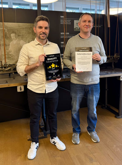 Dragomir Burri (Head of Quality Management),<br>Philip Rösch (Head of Department Quality Management)
