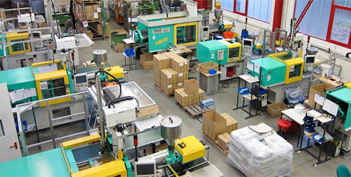Partial view of the manufacturing hall