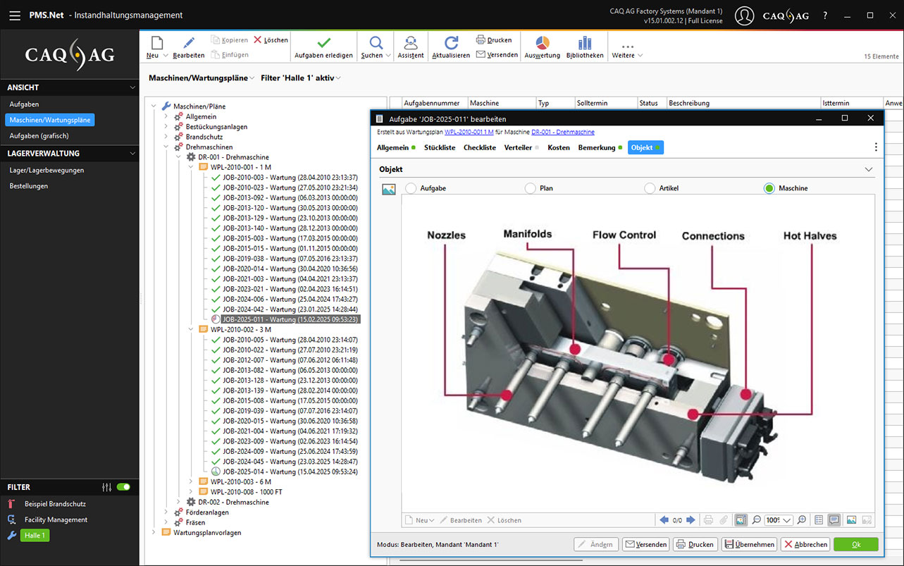 Instandhaltunsmanagement-Software PMS.Net