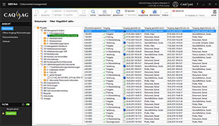 Überblick über die vollständige Dokumentenhistorie in QBD.Net
