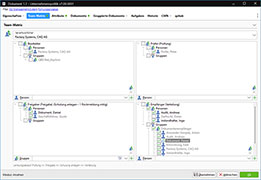 Teammatrix mit individuellen Lenkungsdefinitionen in QBD.Net