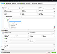 Maintenance plan template in PMS.Net