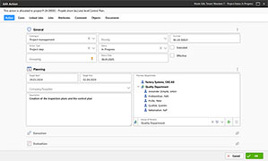 Action processing within the browser