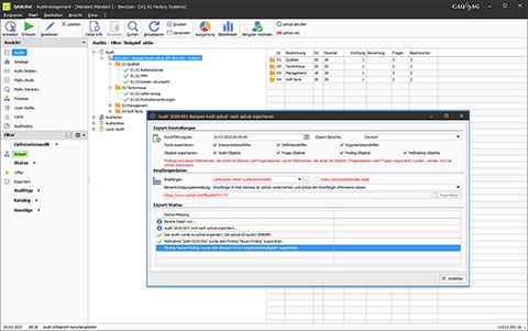 Auditbereitstellung mit qxhub